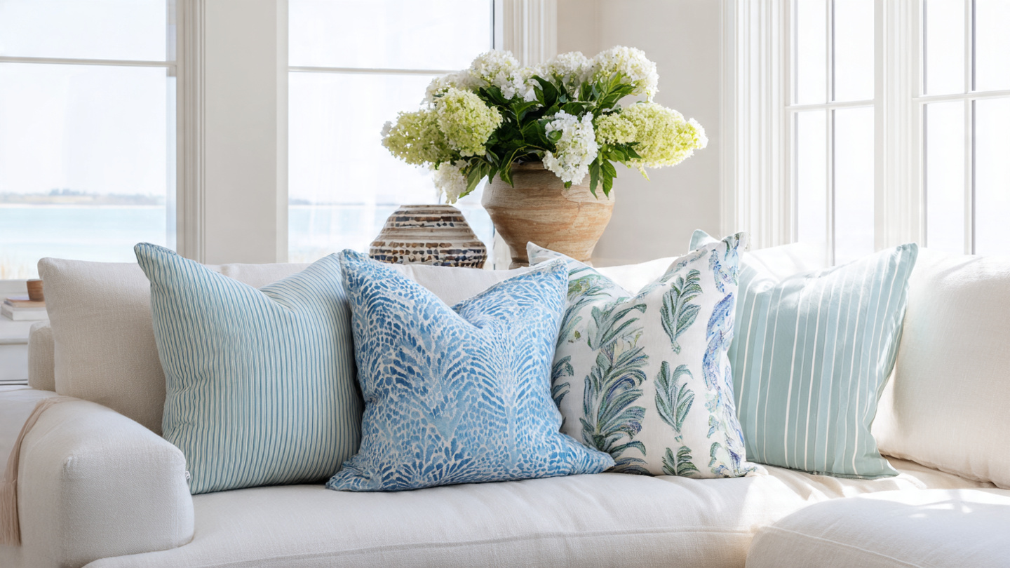 Throw pillow arrangement